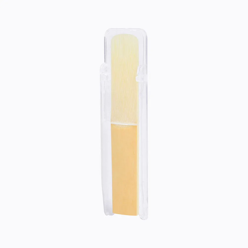 

10pcs Clarinet Reeds 2.5 Medium Hardness Traditional Instrument Accessories Part with Independent Clip Easy Mount Long