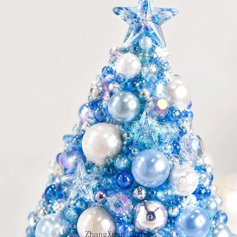 Build-a-Tree Weihnachtsperlen-Bastelset, 1 Projekt mit gemischten und transparent strukturierten Teilen für saisonale – Detail 8