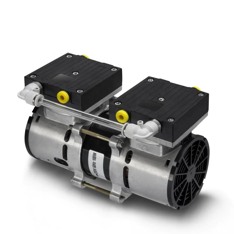 

Custom Wholesale Laboratory Double Heads Small High Vacuum Pump 220V AC Electric Micro Air Sample Diaphragm Vacuum Pump