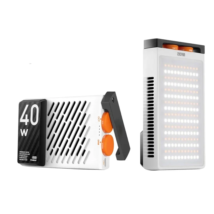 Zhiyun 40W LED Luz de vídeo FIVERAY M40 Painel de luz portátil bicolor para fotografia 14000 Lux
