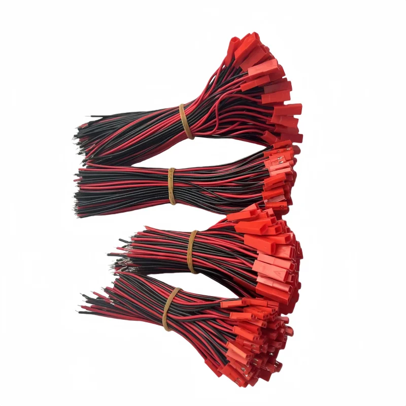 

10pcs JST battery plug wire 10-15cm electronic wire, high temperature resistant model aircraft lithium battery link wire 24AWG