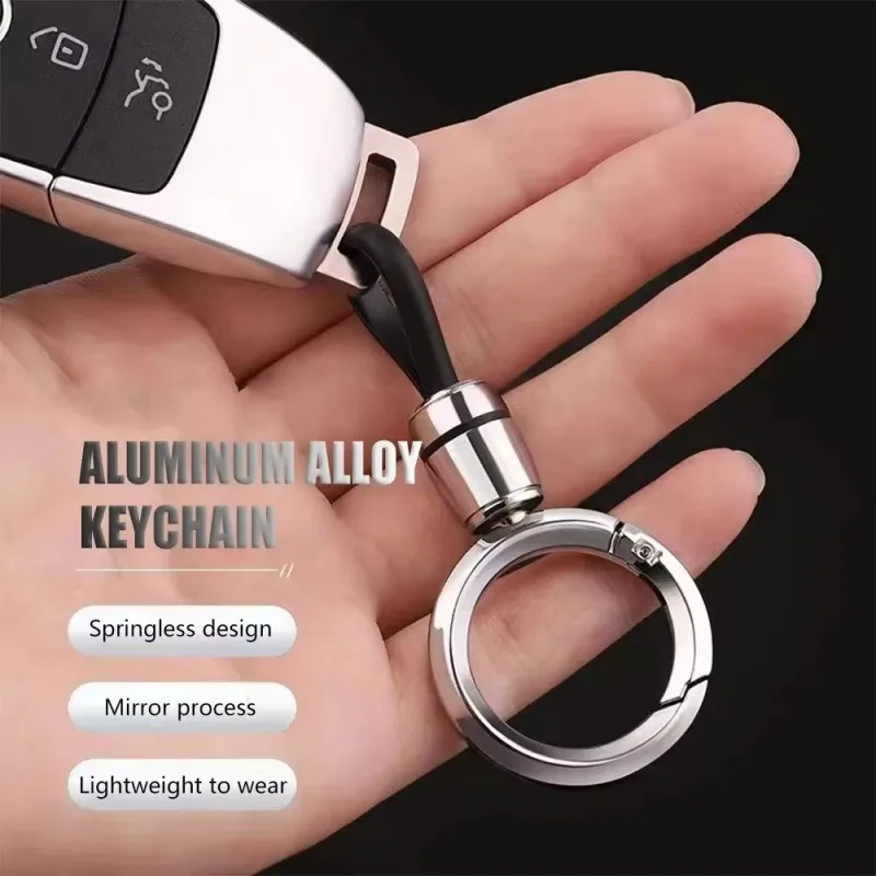 Modischer Metall-Schlüsselanhänger Einfacher Gürtelanhänger Herren-Schlüsselringe Auto-Schlüsselhalter Zubehör Freundesgeschenke Souvenir-Schmuck