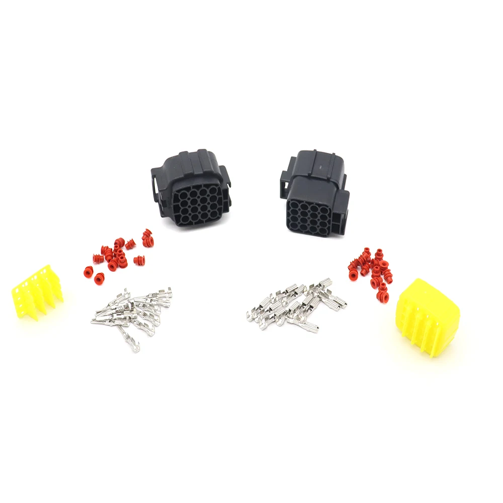 1set 2P 3P 4P 6P 8p 10P 12P Male Female Electrical Waterproof  Wire Connector Plug