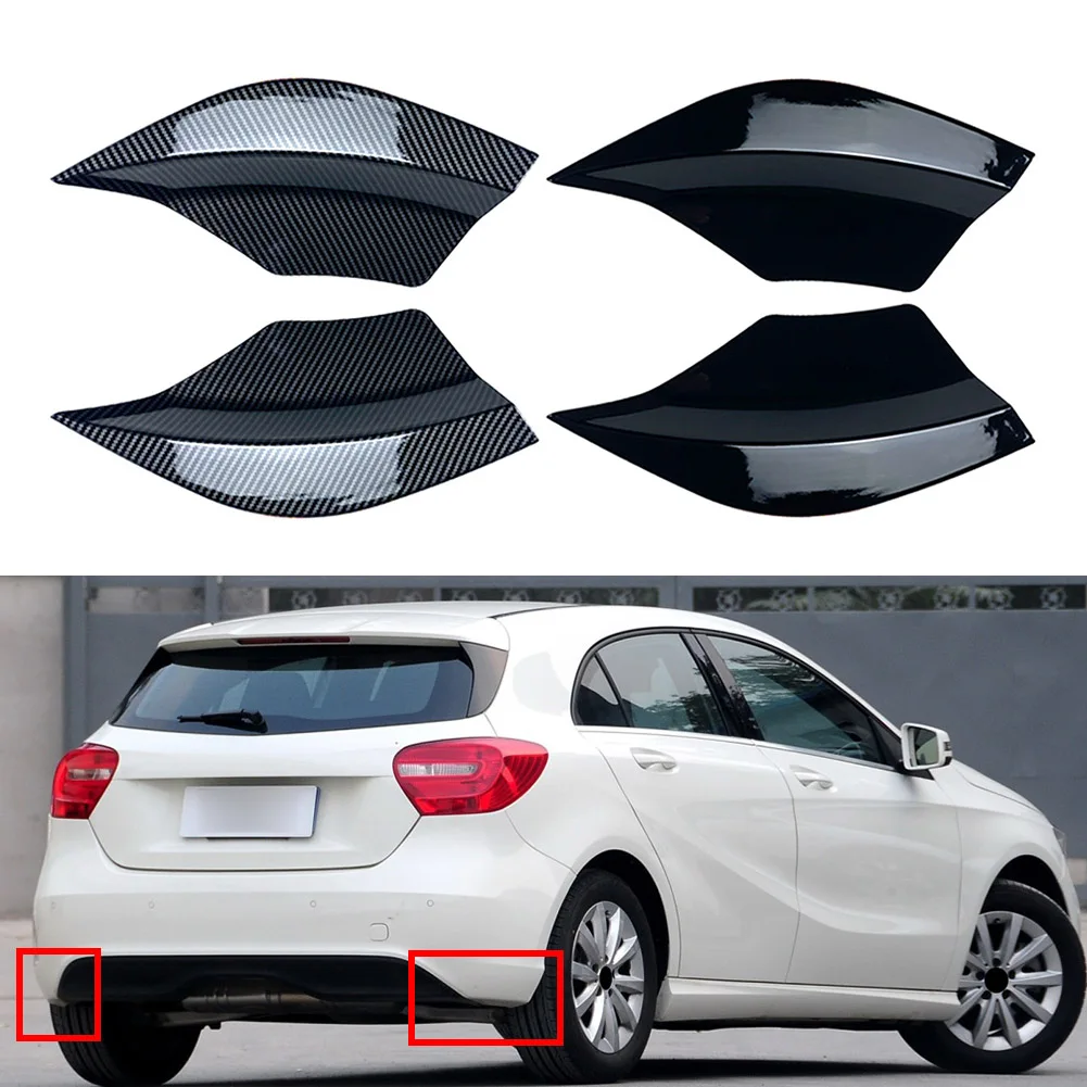 

2Pcs Car Rear Bumper Side Splitters Spoiler Canards Fender Decoration For Mercedes Benz A Class W176 A180 A200 A250 2013-2018