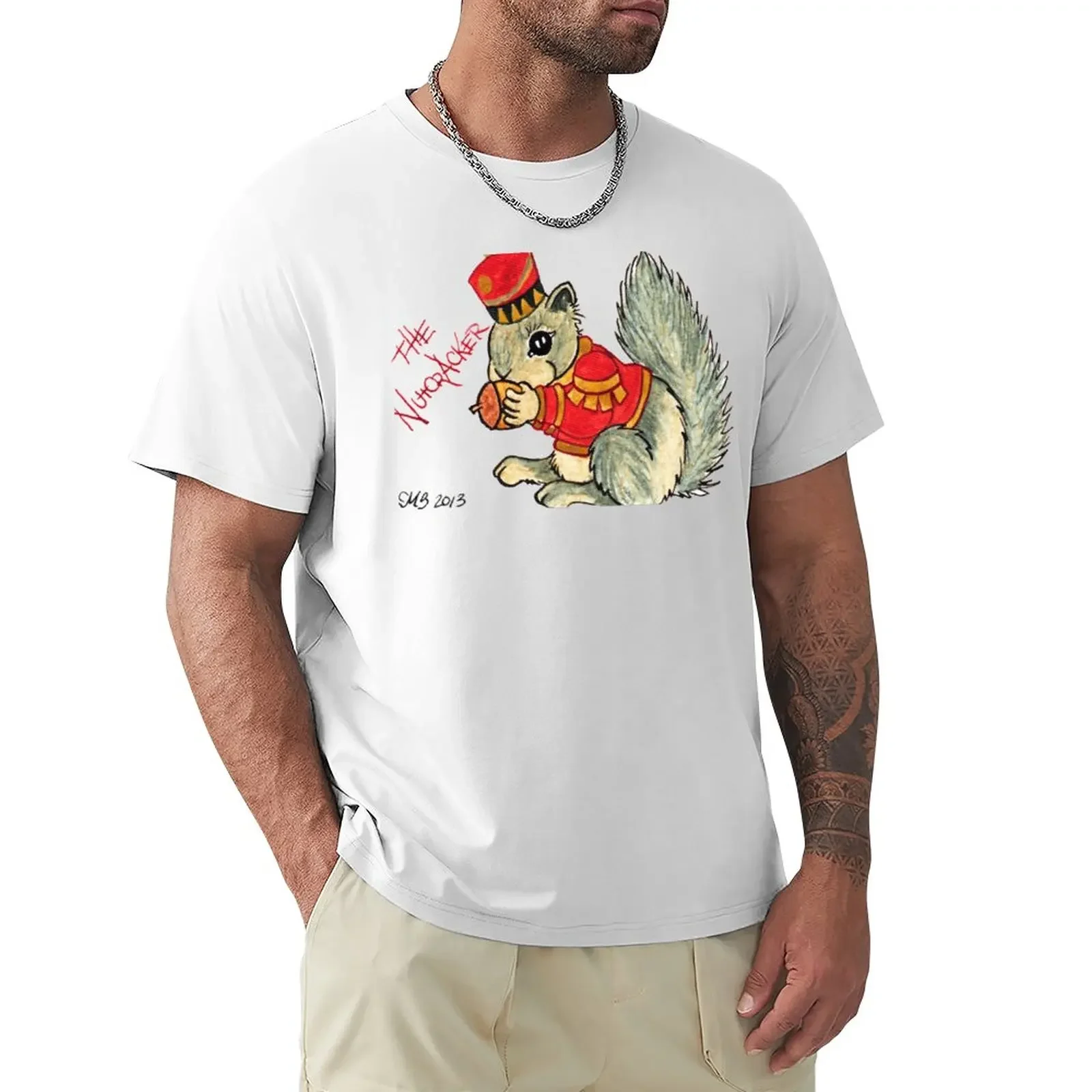 2013 Holiday ATC 22 - The Nutcracker Squirrel T-Shirt funnys tops plain t shirts men