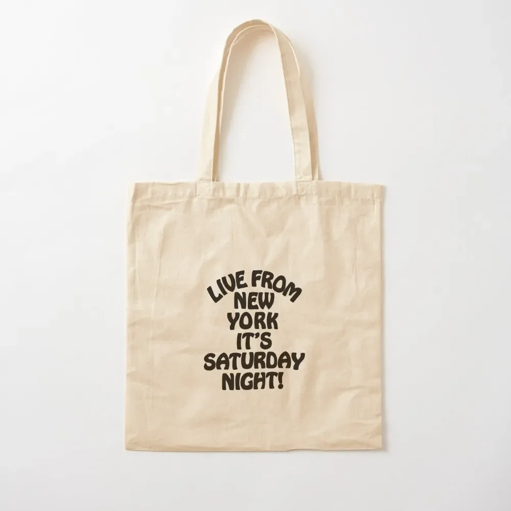 

live from new york, it's snl! Tote Bag canvas bags shopper bags for women shopper bag women canvas Canvas Tote Bag