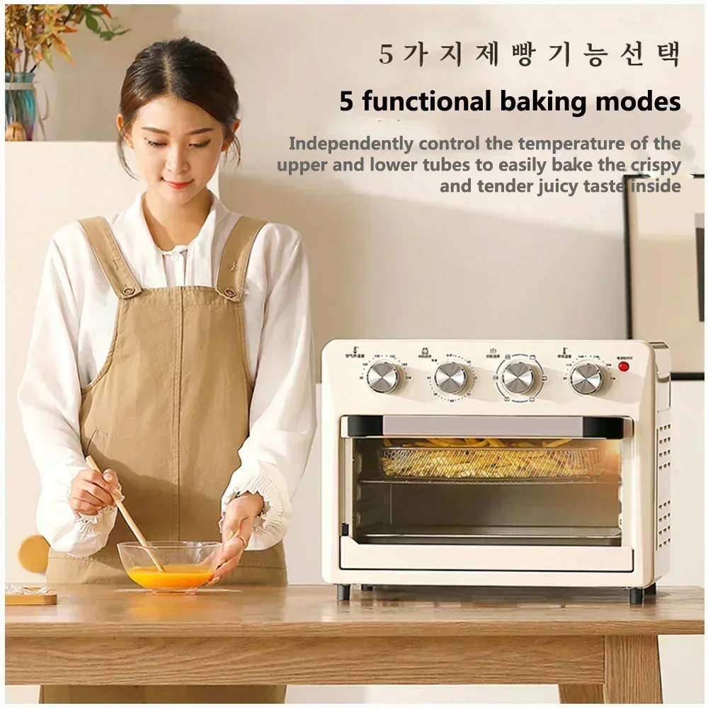 23L air frying oven Large capacity two in one steam frying airfryers machine Oil free double layer baking electric oven 220V