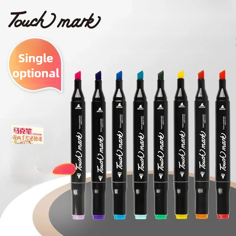

1PC 168 Colors Art Markers Pen Set Sketch Soft Brush Alcohol Ink Brush Dual Tips Drawing Marker For School Supplies Stationery