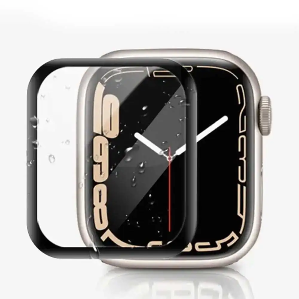 Schutzfolie für Apple Watch 44 mm 40 mm 45 mm 41 mm 42 mm 38 mm 3D gebogene Displayschutzfolien iwatch Serie 9 8 7 6 Se 5 3 Ultra 49 mm