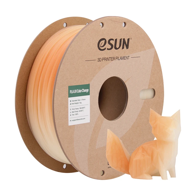ESUN-UVカラーチェンジプラフィラメント,3Dプリンター用,1.75mm, 1kg,フォトクロミック