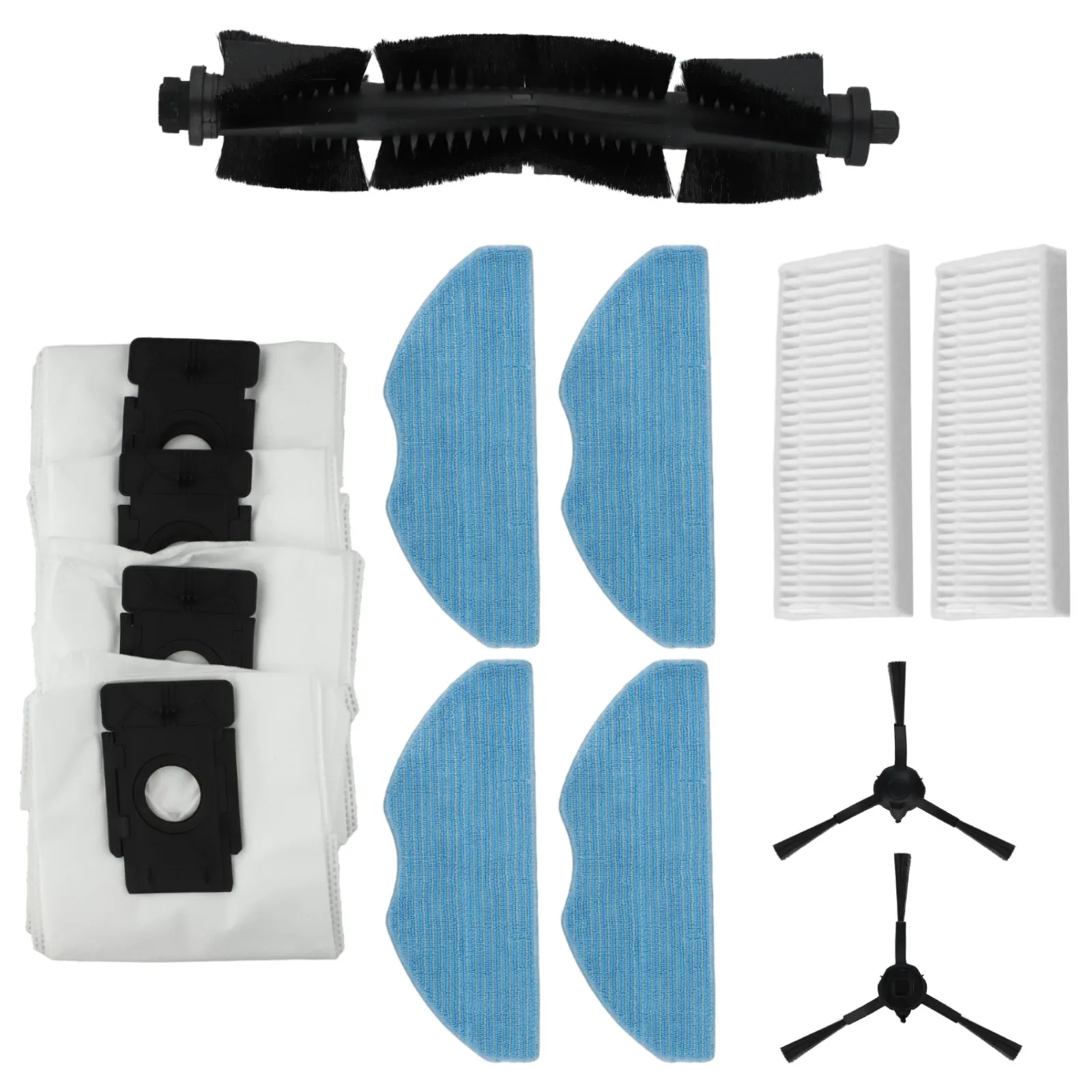 1 Set For Tapo RVA100 RV10 RV10 Plus RV30 RV30 Plus Vacuum Cleaner Main Brush  Mop Cloths Side Brushes Bags Kit Vacuums Parts