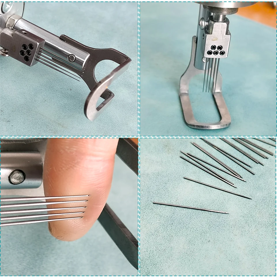 5 needles mini handheld hair transplant machine hair injection machine For Toupee Making Simulated scalp And PU Skin Lace Wig La