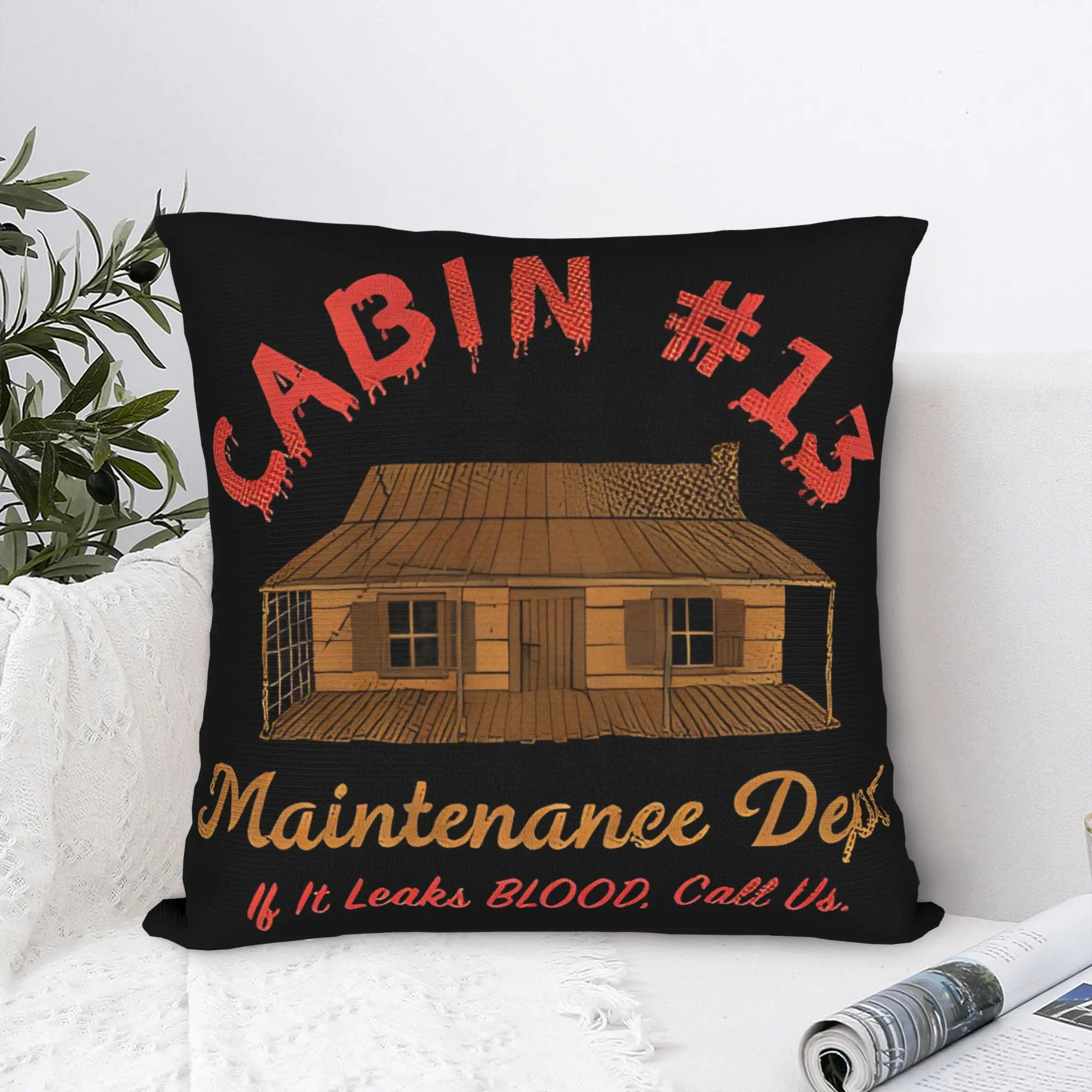 Ashes Cabin #13 Williams Pillowcase Printed Fabric Cushion Cover Gift Maintenance Dept Throw Pillow Case Cover Home Zippered