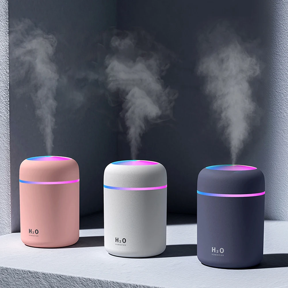 

Portable USB Ultrasonic Humidifier For Home Car Colorful Cup Aroma Diffuser Cool Mist Maker Air Humidifier Purifier With Light