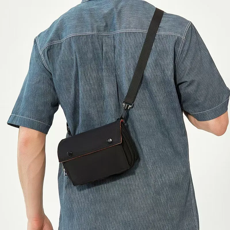 

2025 Classic waterproof crossbody bag, trendy men's bag, nylon casual shoulder bag, versatile waist bag,Casual Messenger Bag