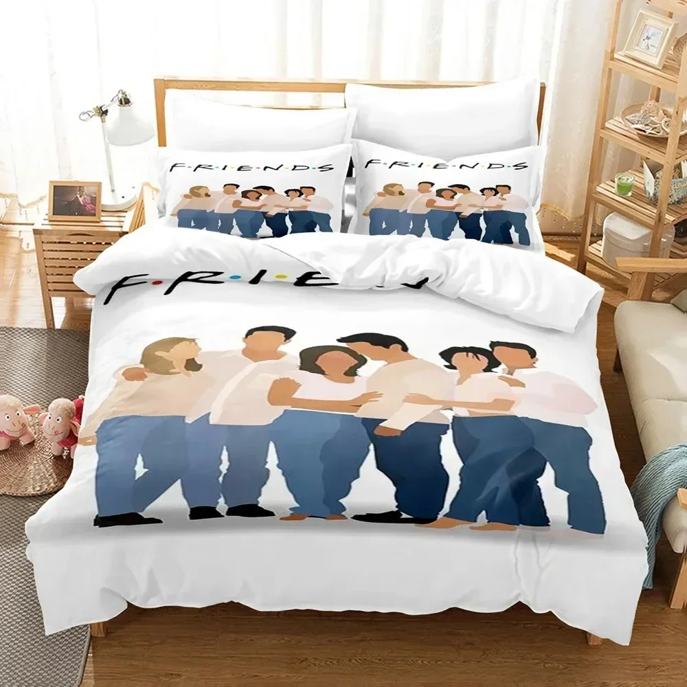 

Luxury New 3D Print Friends Sets Duvet Cover Set With Pillowcase Twin Full Queen King Bedclothes Bed Linen Bedding Sets