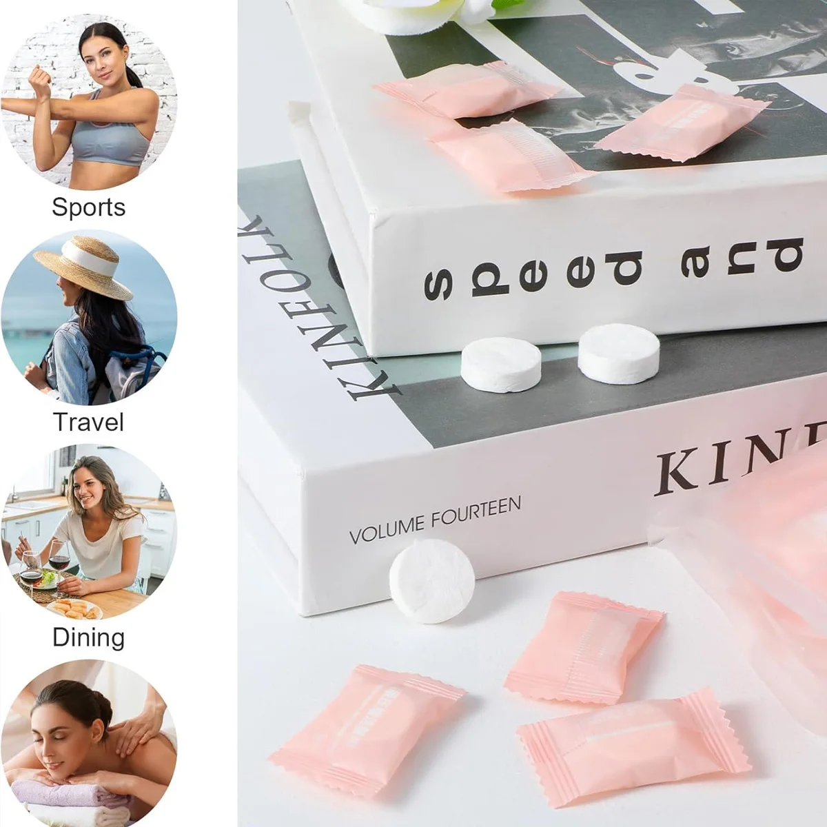 10/20/50/100PCS Outdoor Travel Portable Cleaning Face Towel Disposable Face Towel Mini Portable Towel Individually Packaged