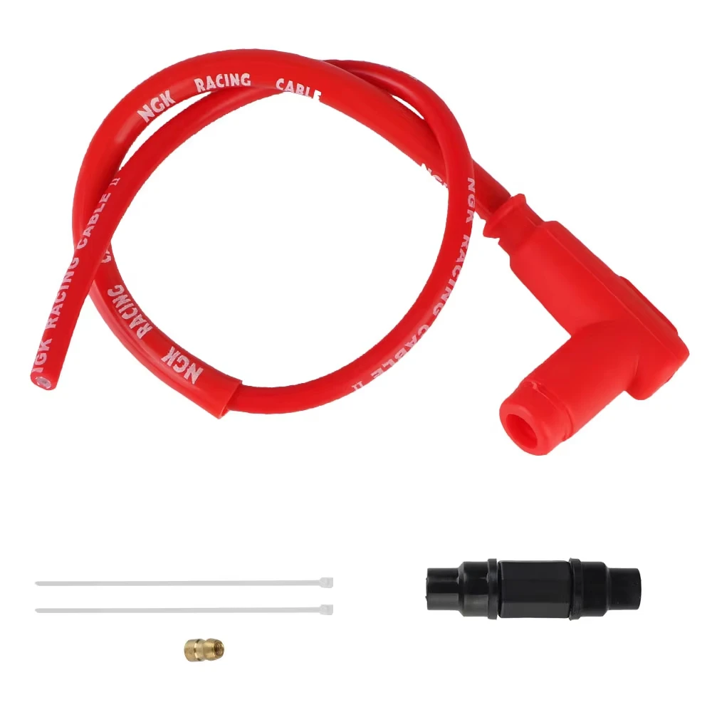 Bobina de encendido NGK de alto rendimiento para motocicleta, cable de bujía Universal para carreras de motos de cross, ATV, Scooter, accesorios para Go Kart, 1 ud.