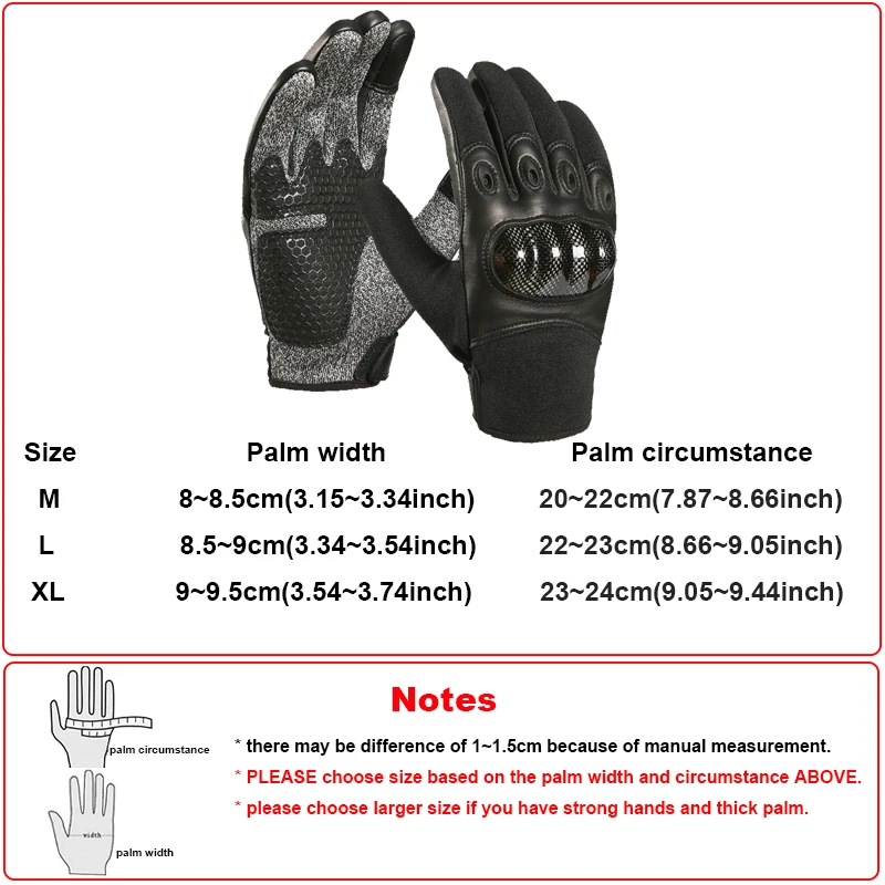 Motorcycle Gloves Men Anti-cutting Gloves Level 5 Leather Ultra-fiber Silicon Carbon Fiber Breathable Touch Screen Antislip