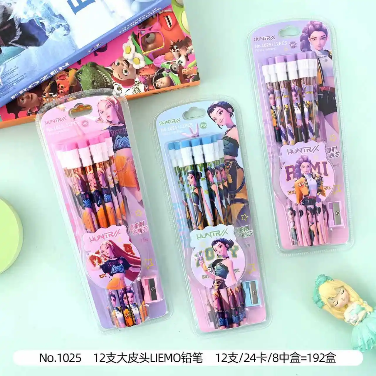 

forKpop Hunter Pencils Ruler Pencil Sharpener Pen Bag Eraser Kids Cute Stationary Set Student School Supplies Children Gift