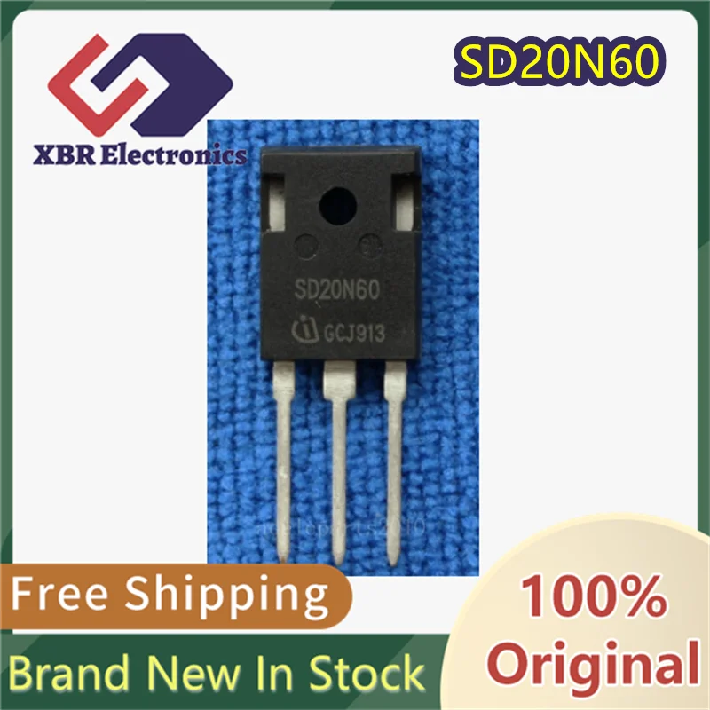 

(5/50 items) SD20N60 20N60 TO-247 20A 600V MOS Field Effect Transistor Brand new genuine product In stock Free shipping