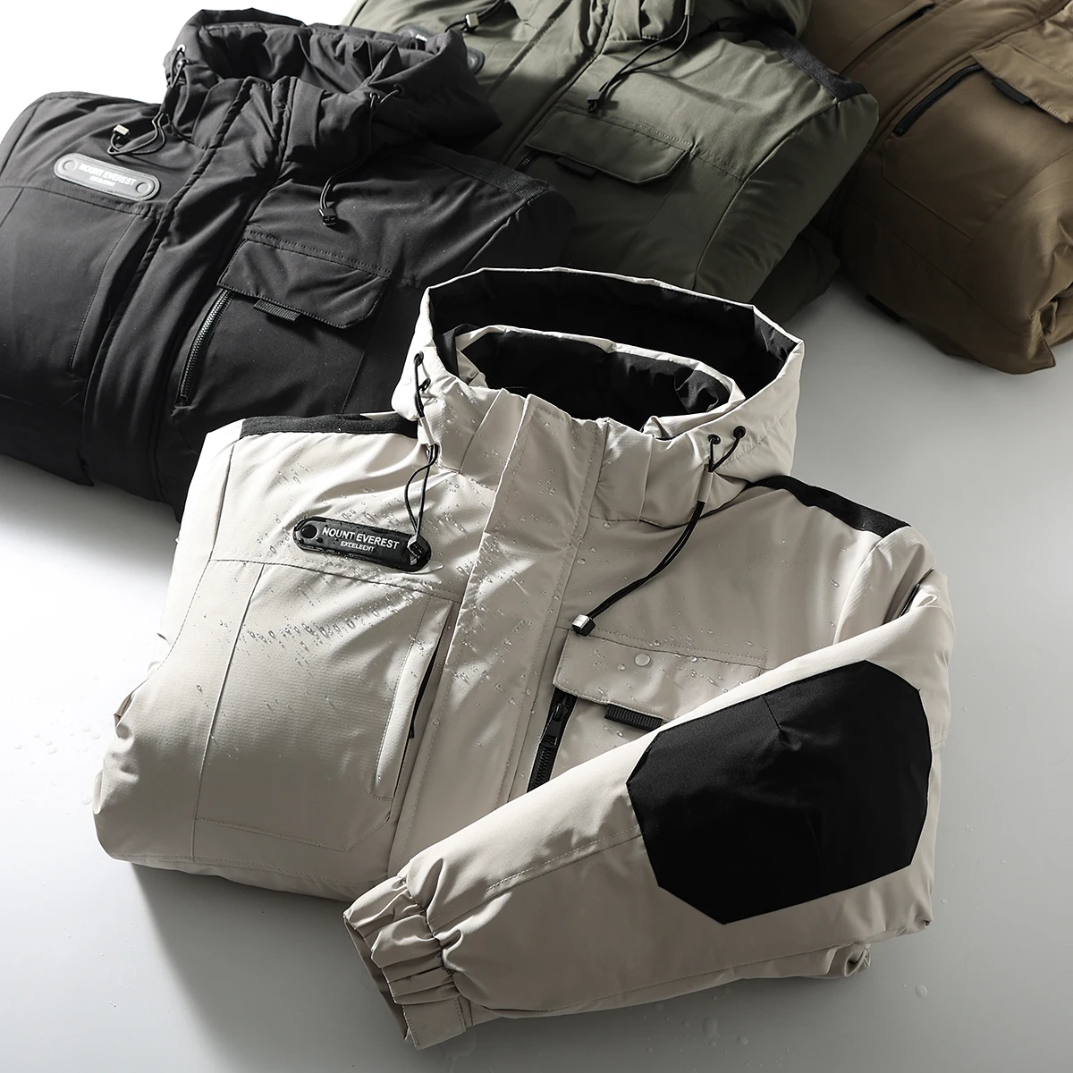 

Мужская утепленная зимняя куртка Peak Outdoor: ветрозащитная, водонепроницаемая, теплая, с капюшоном, хлопковая, модная, городская, приталенного кроя