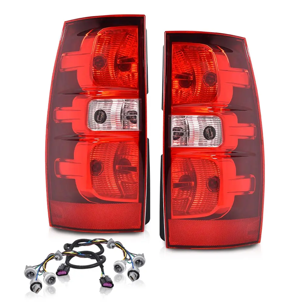 Fits 2007-2014 Chevy Suburban Tahoe Pair Tail Lights Lamps Left & Right Side
