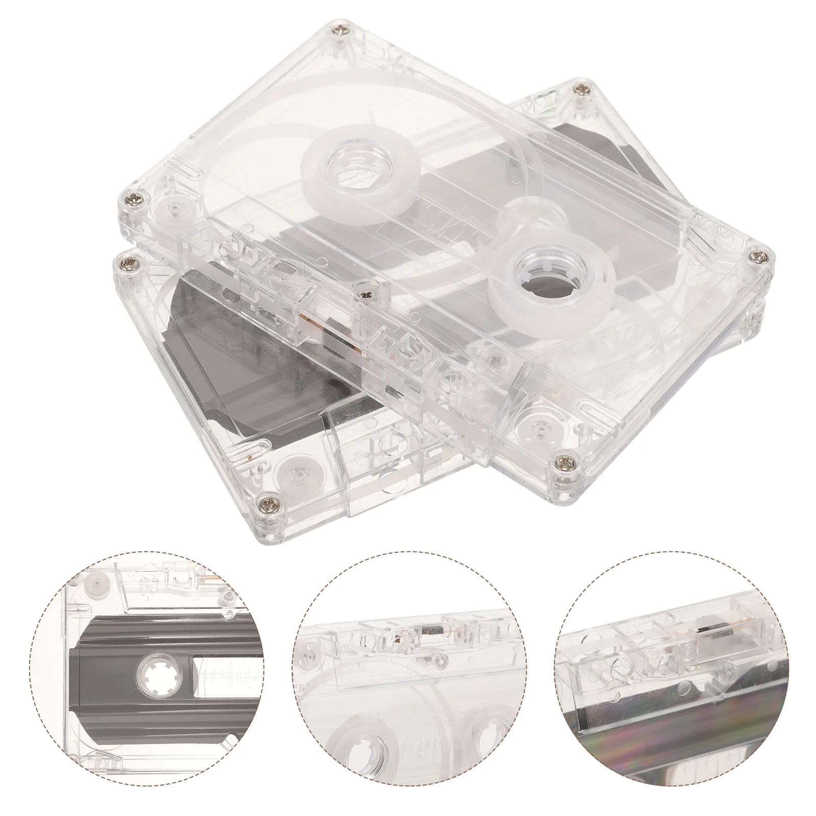 

6Pcs DIY Blank Cassette Tape Colorful Empty Cassette Decor for Home Office Retro Party Decoration Blank Cassettes