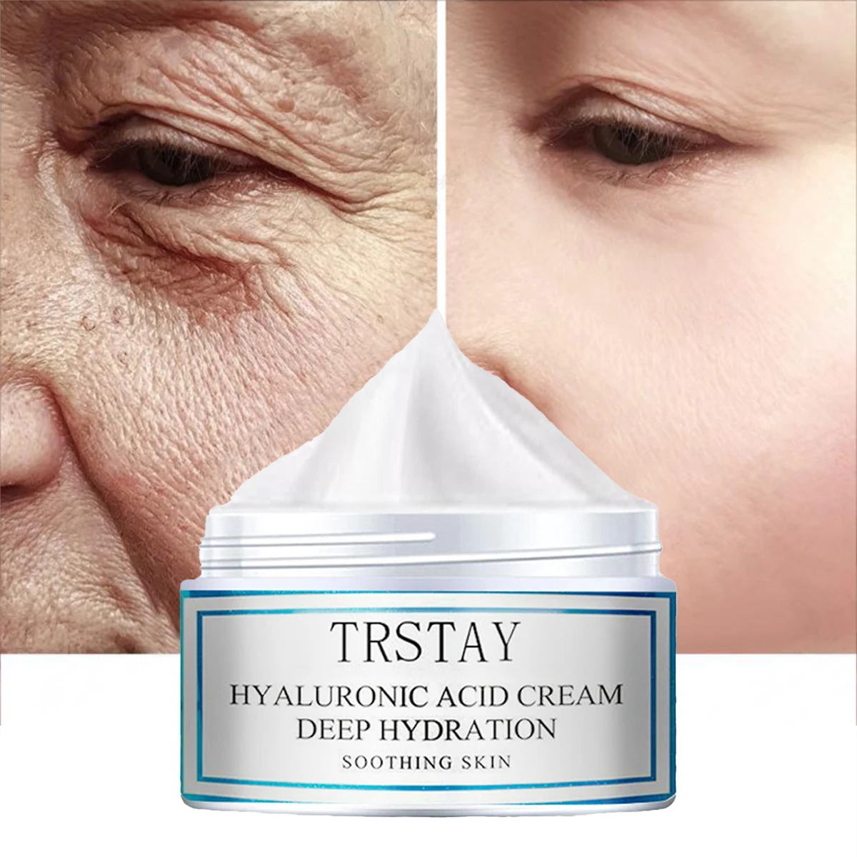 

Крем с гиалуроновой кислотой TRSTAY для ухода за кожей - глубоко увлажняющий восстанавливающий успокаивающий отбеливающий крем для лица для мам и детей