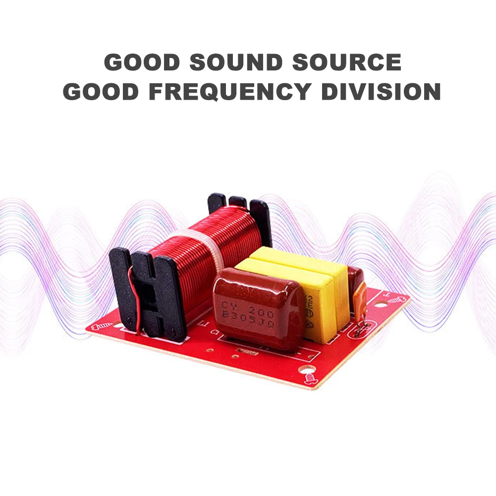 1-2PCS WEAH-234 80W Audio Speaker Crossover Circuit Treble Bass Module 2 Way HiFi Frequency Divider Loudspeaker Filter Refit Kit