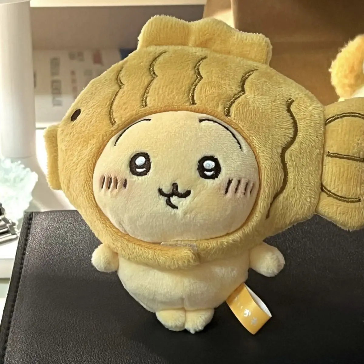 Chiikawa أنيمي النهاش القبعات أفخم دمية المفاتيح Kawaii أفخم دمية حقيبة قلادة غطاء رأس قلادة قابلة للإزالة هدية عيد ميلاد #4