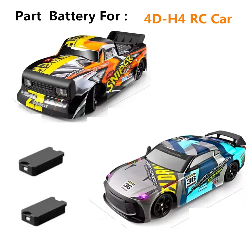 

H4 RC автомобильный Аккумулятор 7,4 V 600mAh 4D-H4 запасной аккумулятор