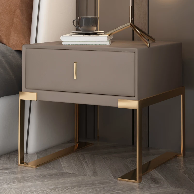 

Italian Minimalist Bedside Table Modern Nordic Small Bedroom Nightstands Luxury Premium Mesa De Cabeceira Furniture For Home
