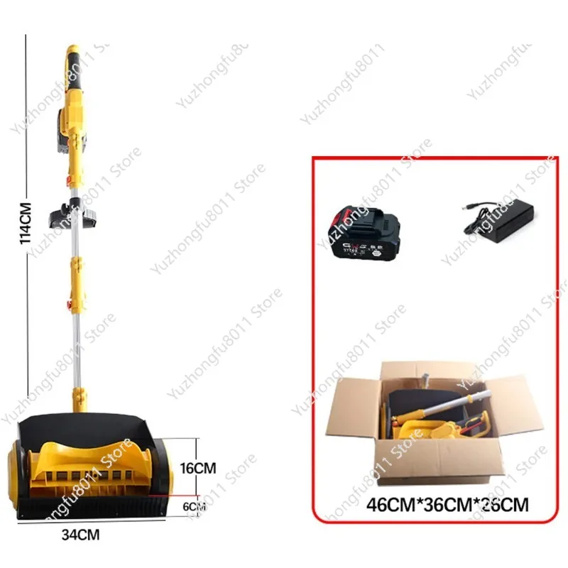 Lithium-Ion Cordless Hand-Push Snow Blower - Perfect for School, Road, Outdoor, and Community Snow Removal 21V