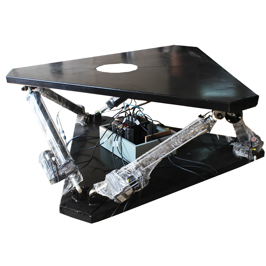 Customizable 500kg Motion Simulator 6DOF Flight Simulation Platform Stainless Steel Structure New Motor/Bearing Piston Gear