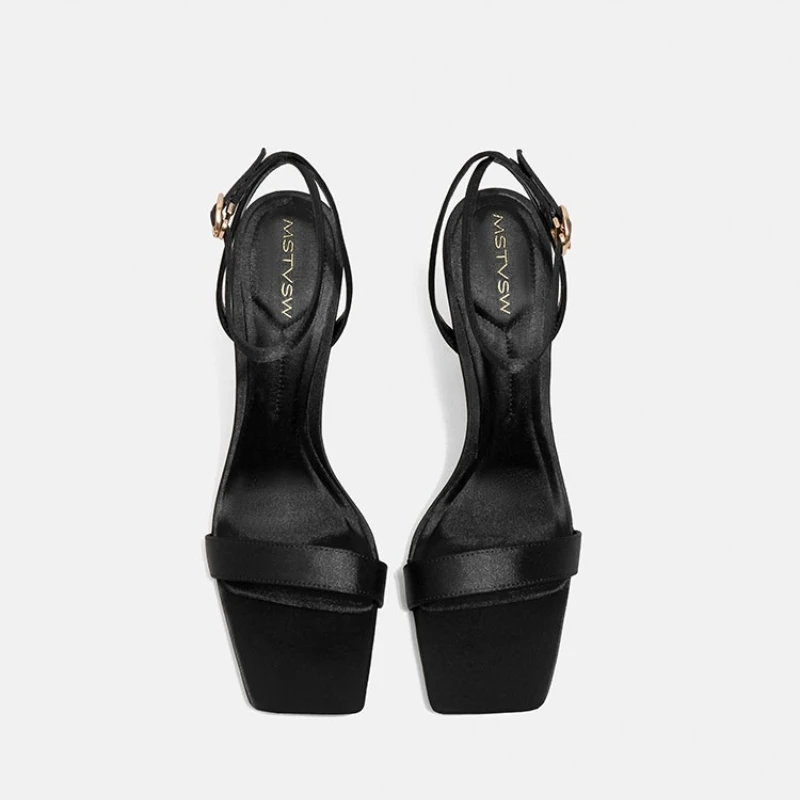 Quadratische offene Damen-High-Heel-Sandalen – Sommer 2026 Neuer Stil, hochwertige, modische Freizeit- und Party-Sandalen mit Schnalle für Damen – Detail 10