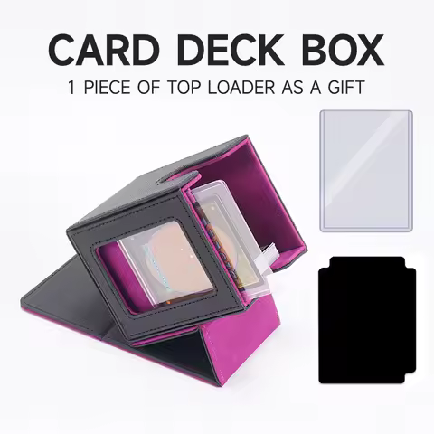Card Storage Box 3x4 Toploader Case for TCG Baseball Cards Organizer Trading Game Deck Box Carrying
