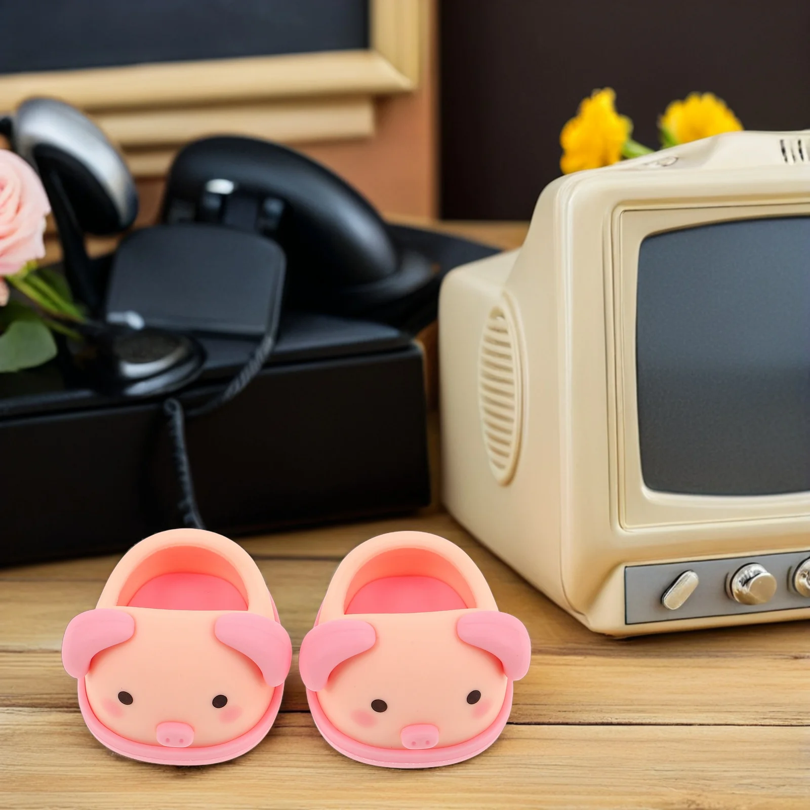 

Baby Shoes Mini House Accessories Dress up Cute Toy Dress-up Pvc Babydoll