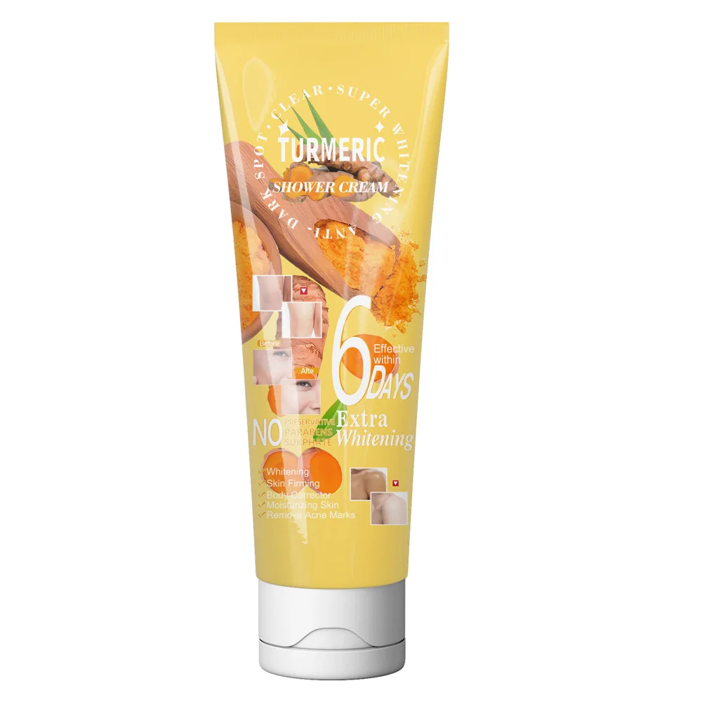 1pc / 5pcs 180G Turmeric Ginger Scrub Deep Exfoliating Chicken Skin Moisturizing Softening Skin Brightening Skin Tone Skincare