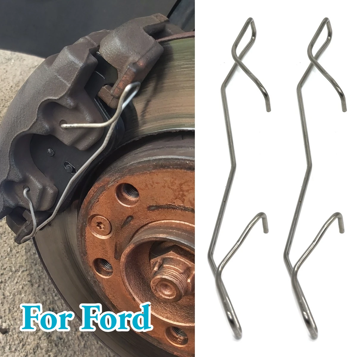 

Front Left Right Brake Pads Fittings Caliper Spring Fit Retainer Anti-Rattle Clip Replacement Fix For Ford FOCUS MK3 MK4 2011-