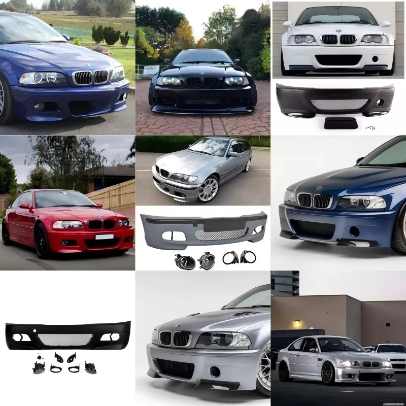 Fit  E46 Bumper Suitable for 3 Series E46 Modified M 3 Front Bumper Rear Bumper Body Kit view 3