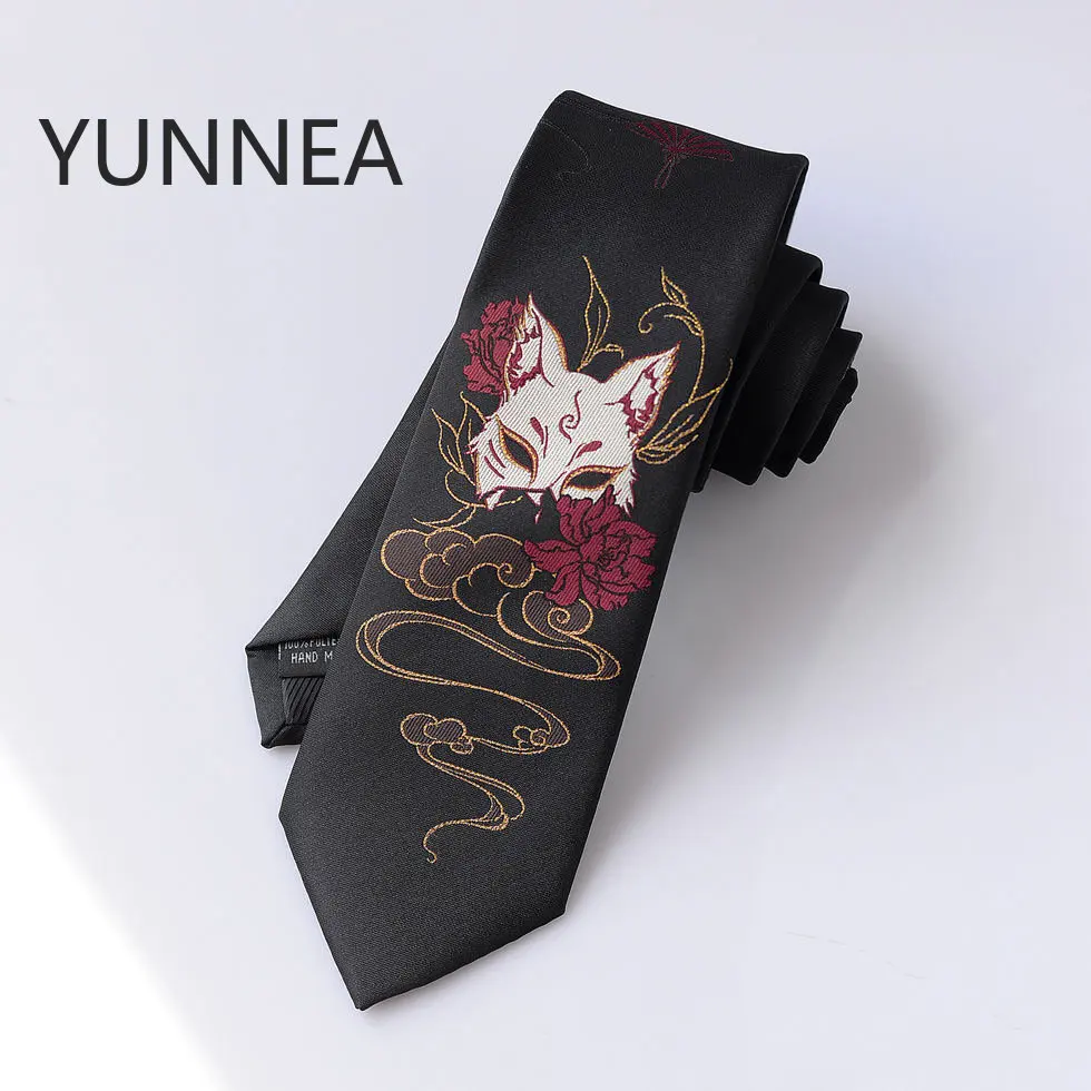 Anime Fox Tie Neck Cosplay JK ropa hombres mujeres Kawaii Accesorios