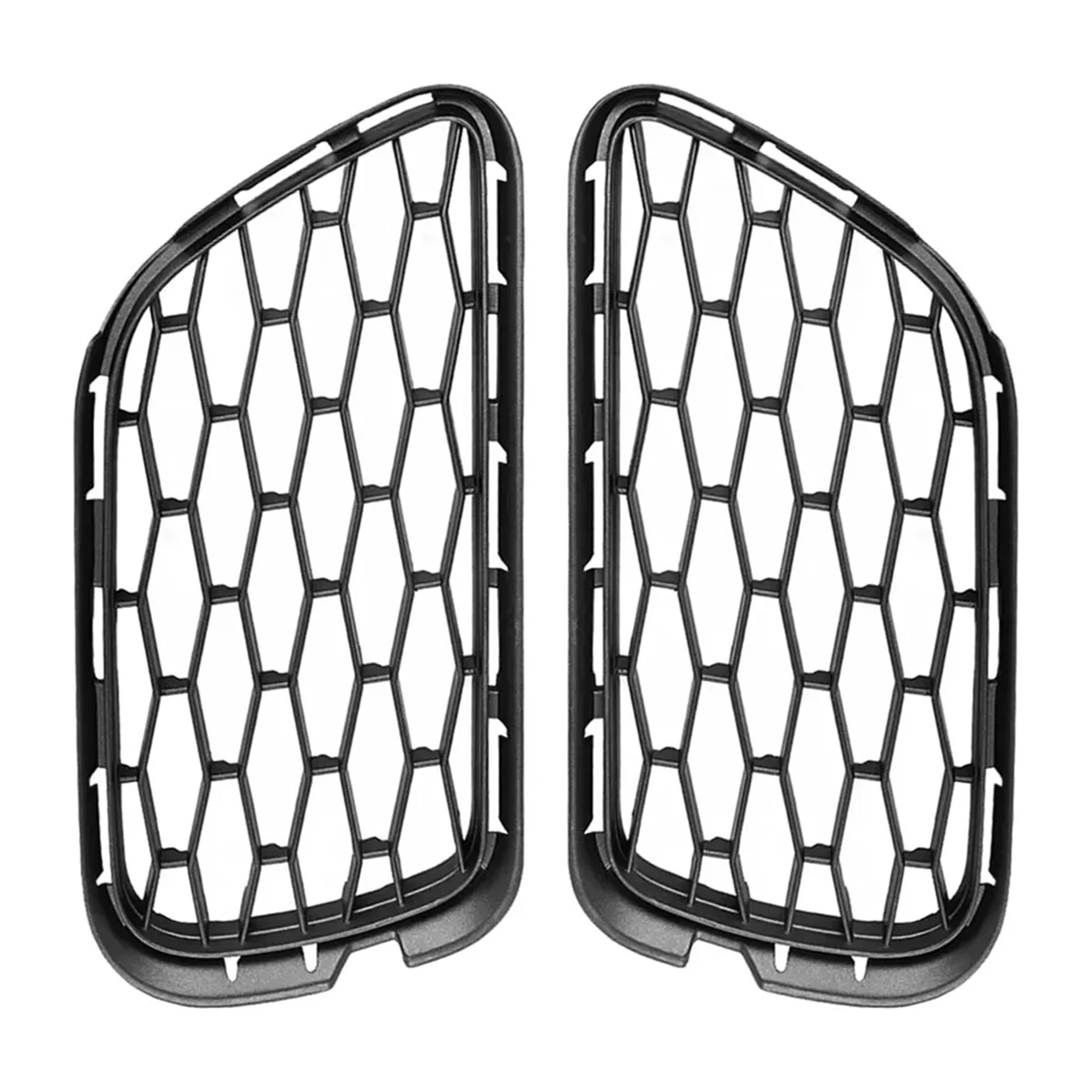 

2Pcs Front Left & Right Bumper Air Vent Mesh Grille 670013780 670013781 Fits for Quattroporte 13-16