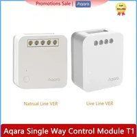 Aqara Switch module T1 Single Chiannel Relay Controller Zigbee 3.0 with / No Neutral Smart home Timers Remote Control Homekit