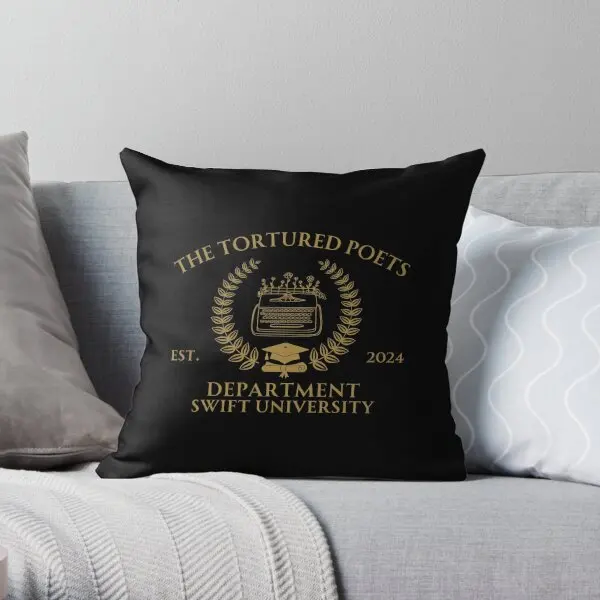 Ttpd The Tortured Poets Department Swift  Printing Throw Pillow Cover Decorative Bed Hotel Wedding Pillows not include One Side