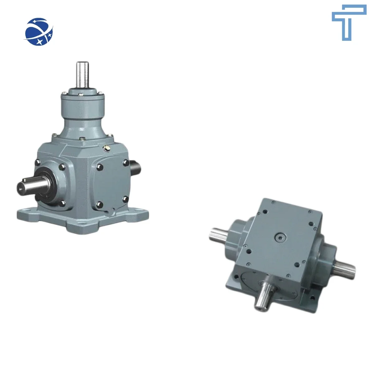 T2-T16 Bevel gear cross commutator Right Angle motor gear box 90 degrees right Angle 90 degrees servo motor gear box Agricultura