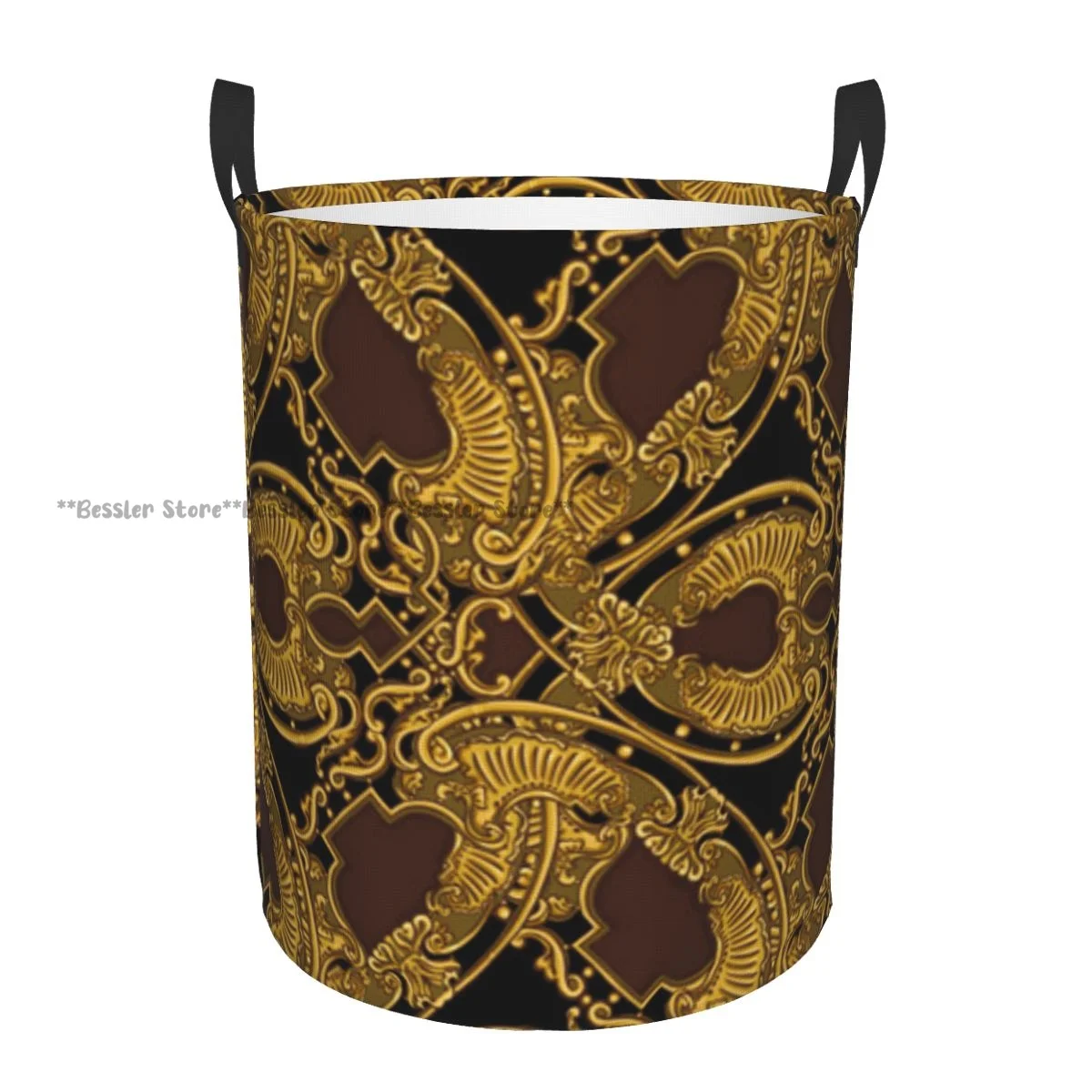 Baroque Vignettes In The Renaissance Style Waterproof Storage Bag Household Dirty Laundry Basket Folding Clothes Organizer