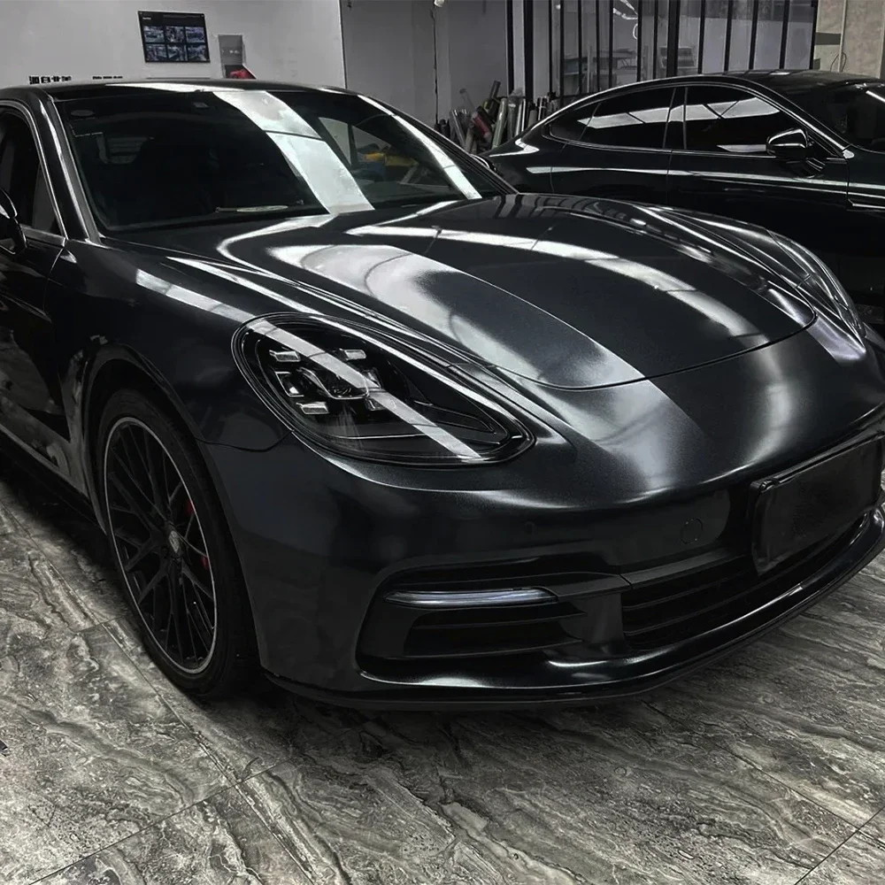 لامعة اللؤلؤ الأسود PET سيارة التفاف الفينيل فيلم احباط ملصق ورقة السيارة ملصق مائي سيارة التفاف احباط السيارات ديكور ملصق الهواء فقاعة الحرة #3