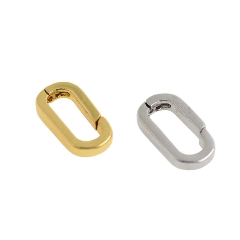 

Sterlings Necklace Shortener Clasp Bracelet Extension Golden Silver Clasp with Sturdy Brass for Jewelry Making 10pcs