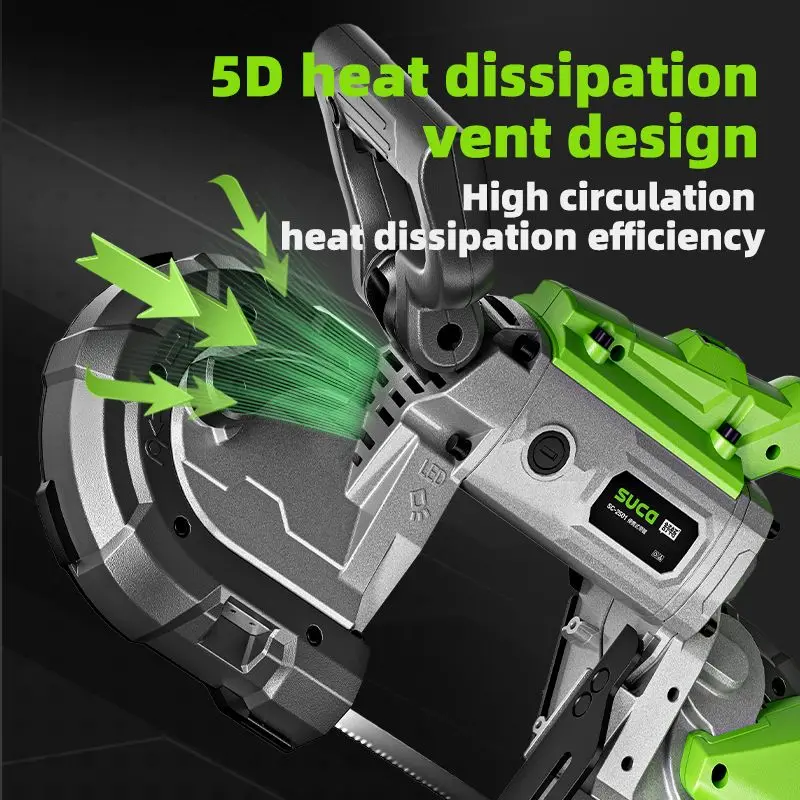 SUCA SC-2501 Piccola macchina da taglio per metalli con sega a nastro verticale portatile completamente automatica